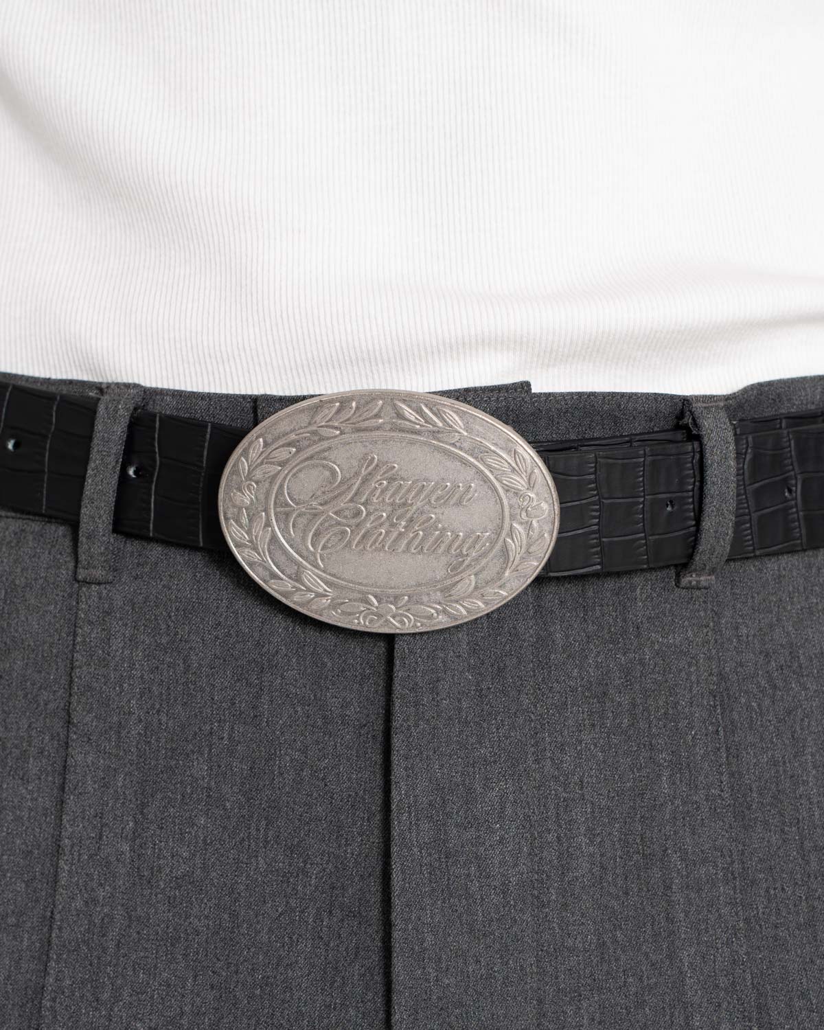 Krokodilgürtel Schwarz